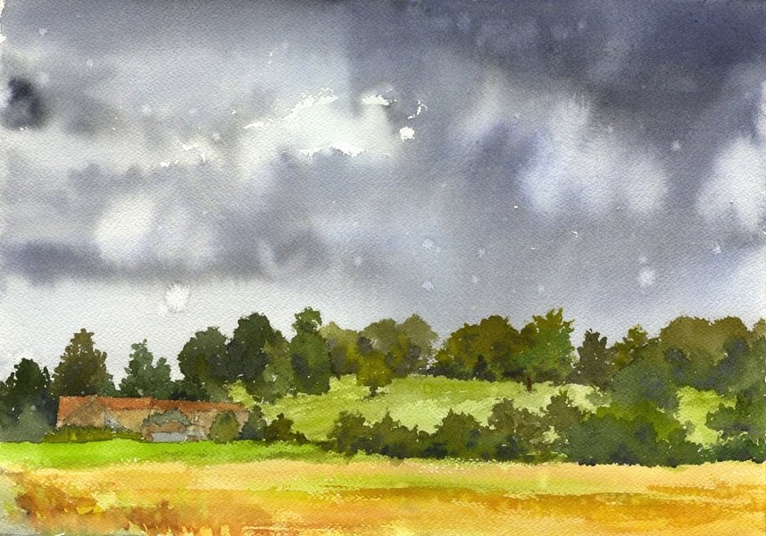 thunderstorm painting